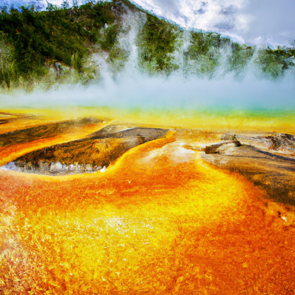 Hot Springs Of Yellowstone: Nature’s Dramatic Display